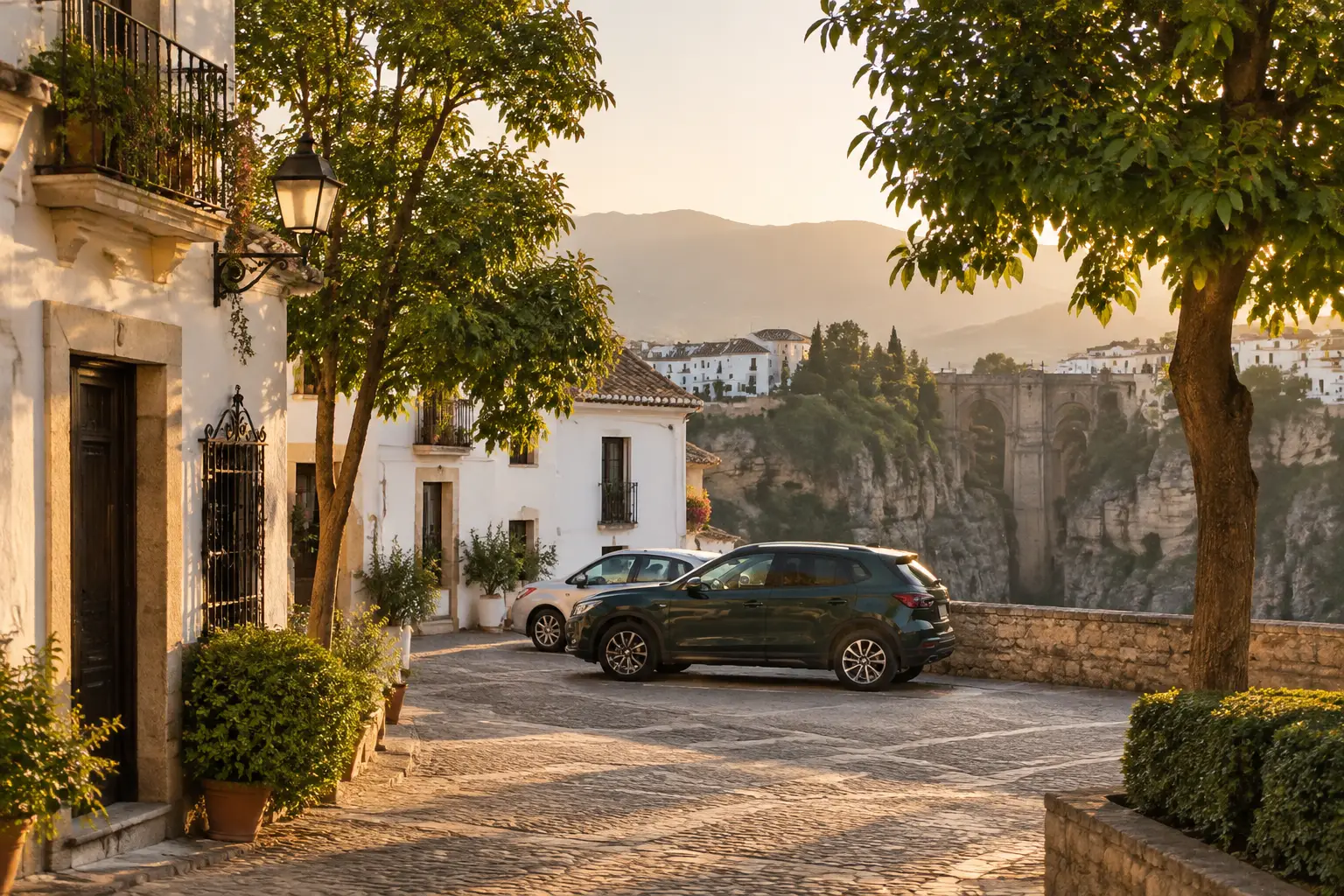 Calle tranquila de un pueblo andaluz
