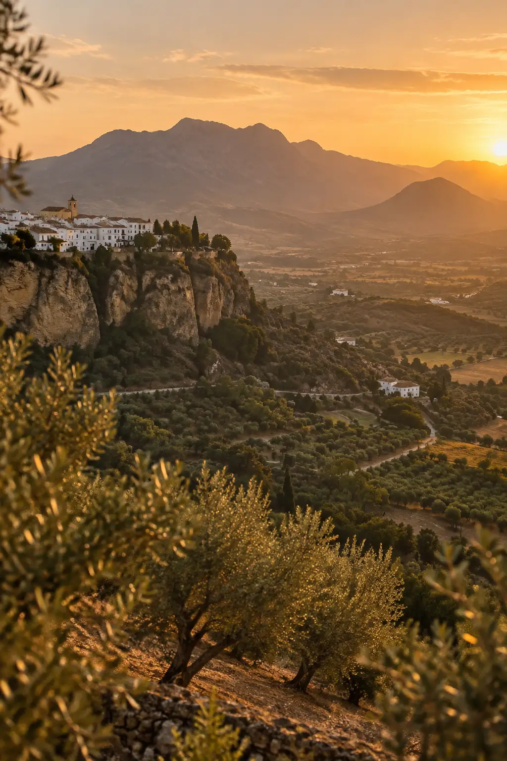 La Serranía de Ronda al atardecer